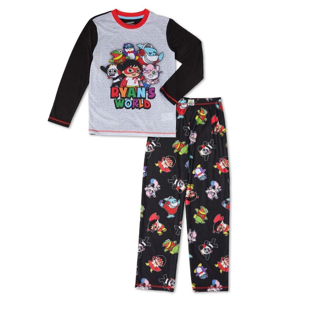Ryan's World Long Sleeve & Pants, 2-Pc Pajama Set